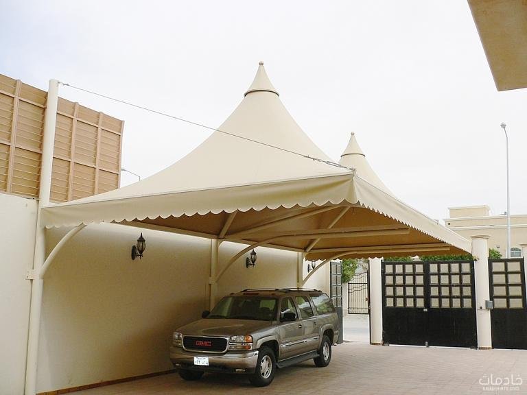 تركيب مظلات سيارات حديثة حي النسيم